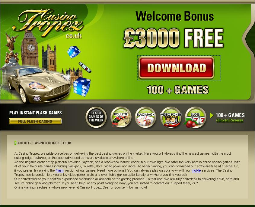 To download Casino Tropez you must make your way, predictably