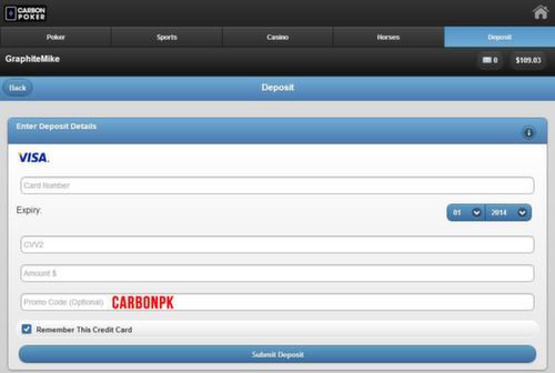 Carbon poker mobile real money