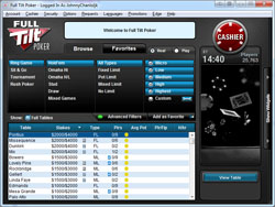 Full Tilt Poker Lobby - Mini Full Tilt Poker Lobby - Mini
