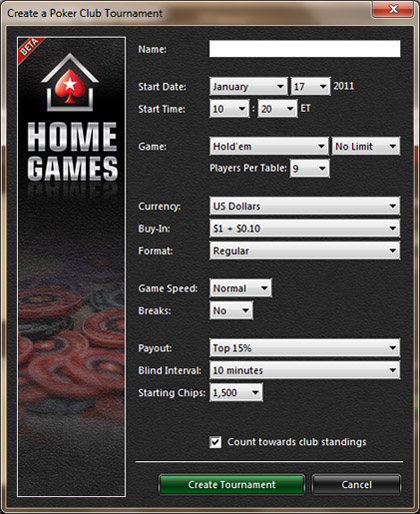 home games pokerstars mobile